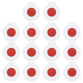 PATIKIL Microfiber Bullseye Targets 8cm, 14Pcs Competition Game Target Shooting Practice Fabric Pad Disc Accuracy Training Tool Outdoor Hunting Accessories