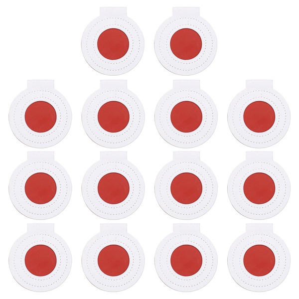 PATIKIL Microfiber Bullseye Targets 8cm, 14Pcs Competition Game Target Shooting