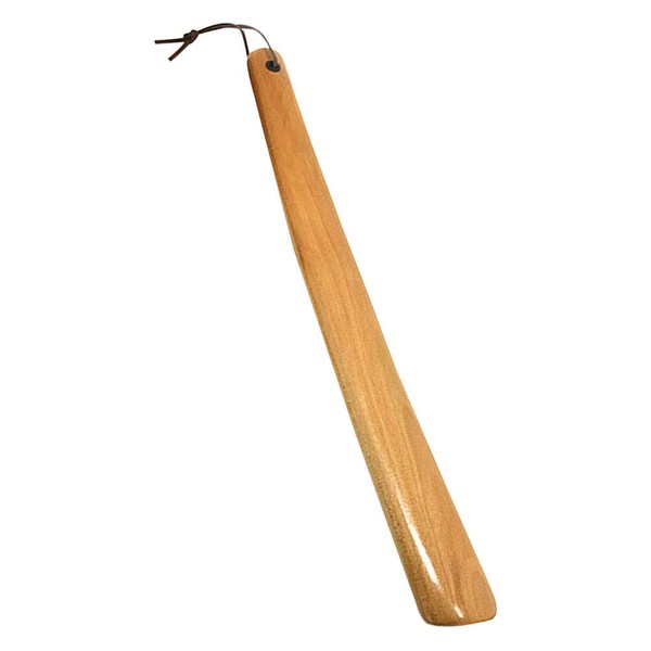 Artibetter Wooden Shoe Horn Professional Long Handle Comfortable Shoe Lifter