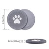 Piburth 4 Pack Car Cup Holder Coasters, Dog Paw Insert