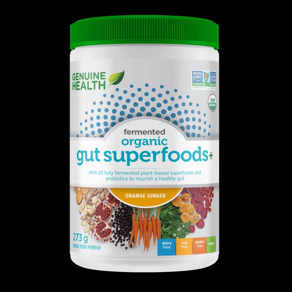 Genuine Health Organic Gut Superfoods Orange Ginger 273g