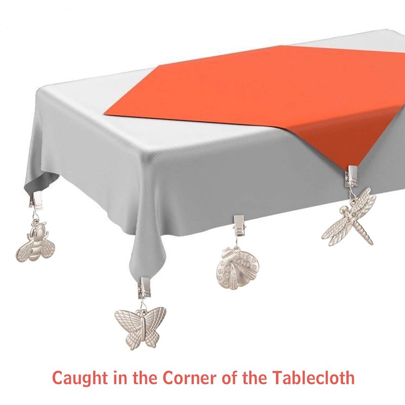 GWHOLE 4PCS Tablecloth Clips Table Cover Cloth WeightsHanger Picnic Table
