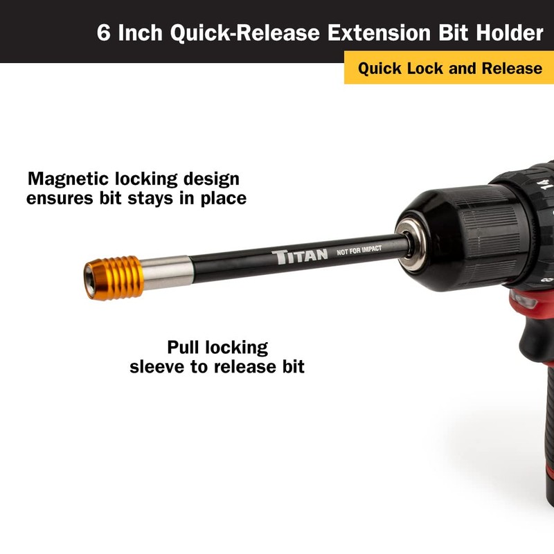 Titan 16006 6" Quick Release Extension Bit Holder