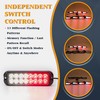V-SEK Red White LED Strobe Lights Kit - 8PCS 16-LED