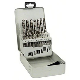 Bosch Professional 19-piece metal drill bit set HSS-G 135° DIN 338 (for metal, Ø 1 - 10 mm, Accessory Drill Driver)