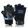 DEX FIT MG310 Impact Half Finger Mechanic Gloves, Heavy Duty