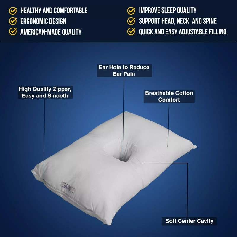 SleepEasy CNH Pillow Cotton Comfort Ear Pain
