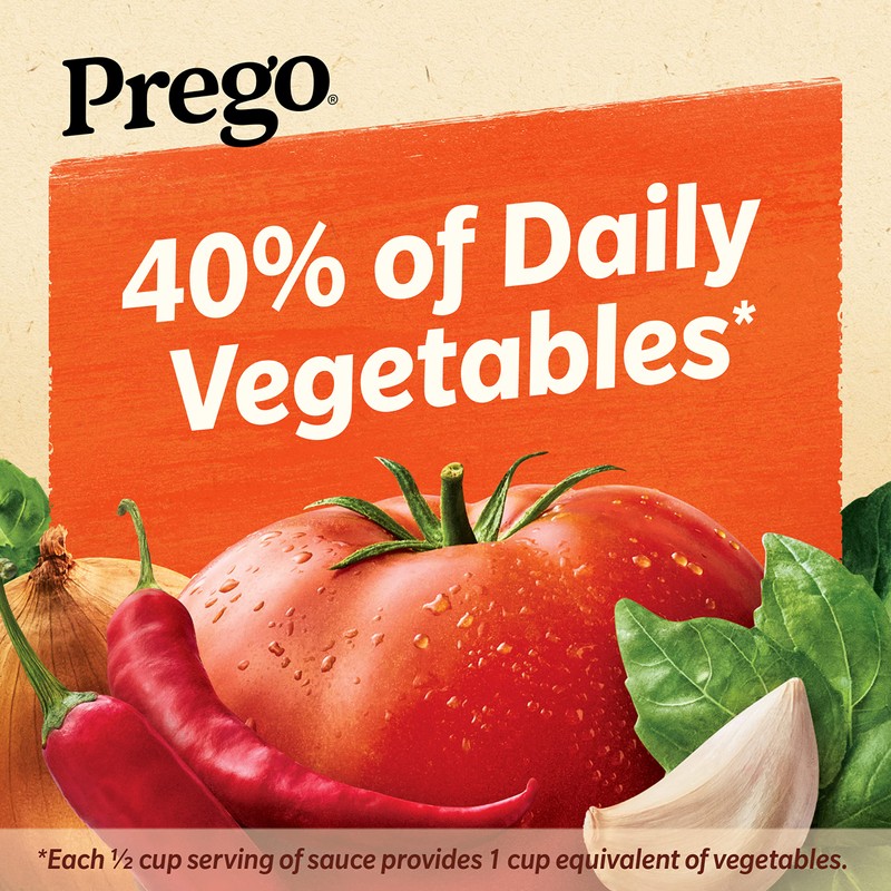 Prego Spicy Marinara Pasta Sauce, 24 oz Jar (Pack of