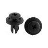 uxcell 20 Pcs Black Plastic Rivet Clips 6mm x 11mm