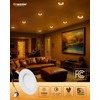 Ensenior 5/6 Inch 5CCT LED Can Lights with Night Light