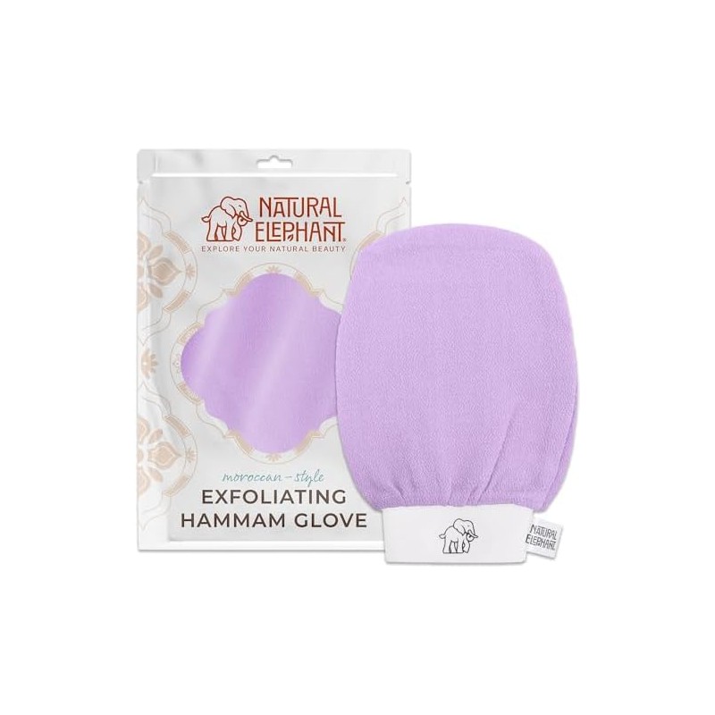 Manopla exfoliante facial y corporal lila XR-MRLJ-HL19 para hammam