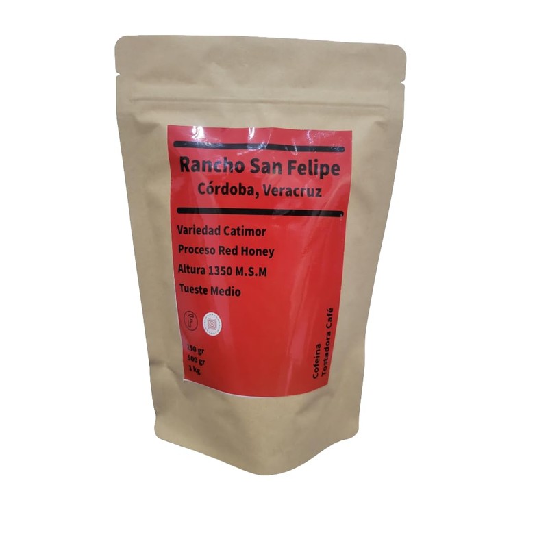 Cafe en Grano 250 Gr Catimor Red Honey Especialidad Tueste