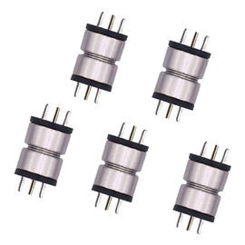 10 Pieces Magnet Male Female 2 Pin Magnetic Cable Magnetic LED Light Power Socket Terminal Accessories 8mm