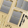 QUEWEL Cluster Lashes, Pack of 320 Individual Eyelash Extensions, 0.07C