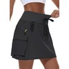 MIVEI Women's Hiking Cargo Skort Skirt High Waisted Golf Dressy