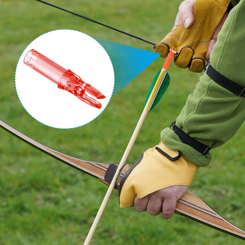 sourcing map Archery Arrow Nocks Plastic Carbon Arrow Inserts .244"/6.2mm
