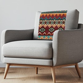 Fuojuvelie Aztec Retro Headrest Covers for Recliners Washable Couch Headrest Covers Wrinkle Resistant Sofa Headrest Slipcovers Furniture Protector for Home, Office & Theater Seat 2pcs