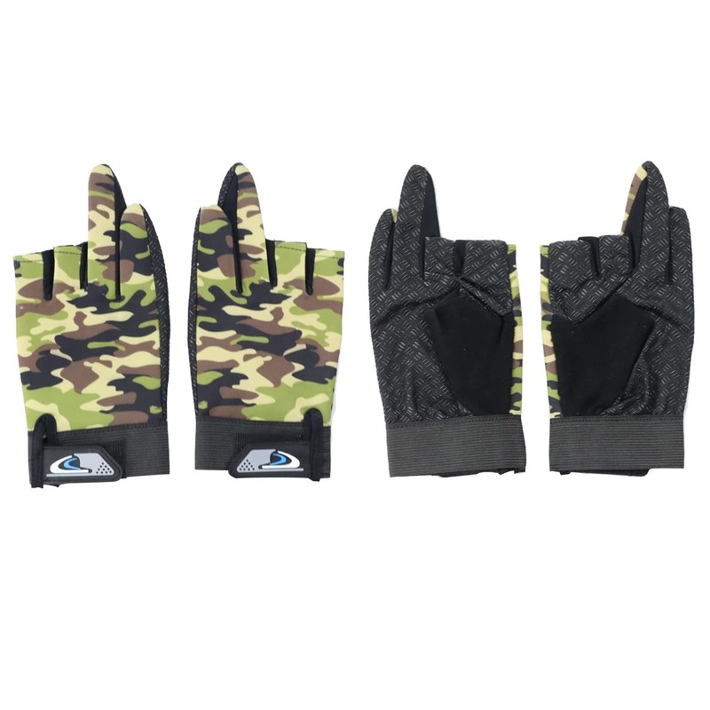 Fishing Gloves, 3-piece Sunscreen Gloves, Breathable, Commuting, Bicycle, Cycle Gloves,