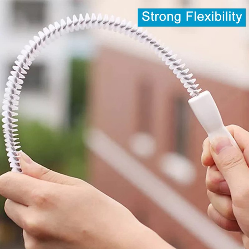 Ungfu Mall, flexible Abflussreinigungsbürste, 45 cm, zum Entfernen langer Haare