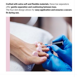 LIKO - Toe Separator 4 Slots Extra Soft Multi Colored 100pcs