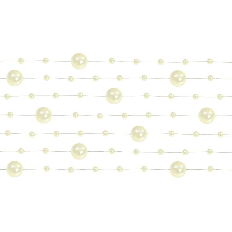 Pearl Garland 5 Pieces 1.3 m Cream Table Decoration Wedding
