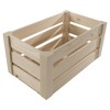 WooDeeDoo Small Wooden Storage Slatted Crate Box | 24.5 x