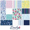 Clothworks Emily Simplified Happy Stripe Y3960-90 Fabric sold BTHY blue