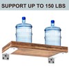 Neevolve Floating Shelf Bracket, 8 Inch 6PACK White Heavy Duty