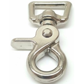 3/4" Scissor Swivel Trigger Snaps For Reins, Leashes, And More (2 Pack) Nickel Plated Durable Hardware
