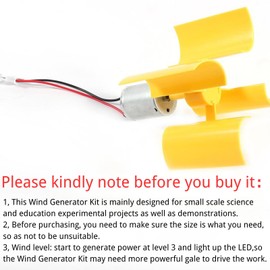 TICFOX wind turbine complete kit 230V mini wind turbine wind power generator mini generator DIY educational model physical experimentation kit small wind turbine