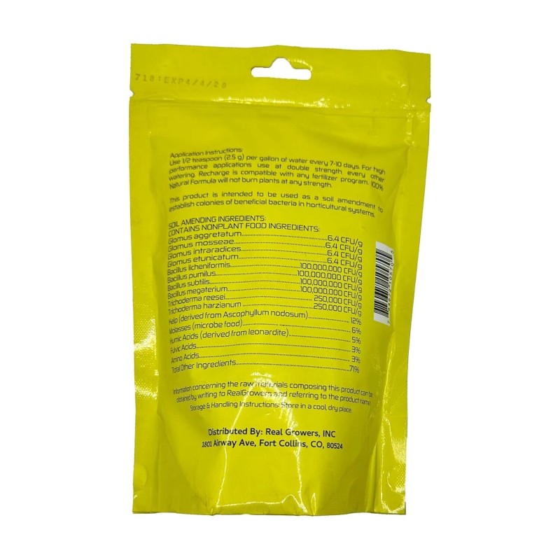 Real Growers Recharge - Mycorrhizae Instant Compost Tea/Soil Microbes 8