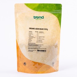 Trend Organic Aduki Beans - Ideal for Salads, Soups, Curries, and Stews, Rich in Protein, Fibre, Vitamins, and Minerals, Certified Organic, Vegan, Non-GMO, No Perservatives or No Additives, 500g