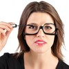 Makeup Glasses 2 Pieces with 2 Glasses Pockets Makeup Glasses