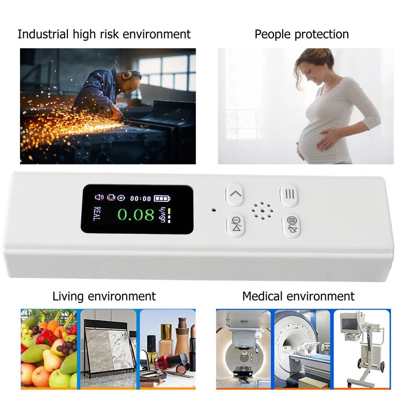 Nuclear Radiation Detector Monitor High Accuracy Quick Response Portable Geiger