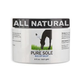 Pure Sole Bug Off Balm - All Natural Ointment for Horses, Ponies and Donkeys, Use for Cows, Goats and Other Farm Animals | Protects and Moisturizes The Skin - 8 oz.