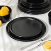 Stone Lain Eden 8-Piece Dinner Plate Set Stoneware, Black