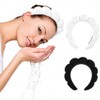YUXIANLB Spa Headbands for Women (Black&White, One Size)
