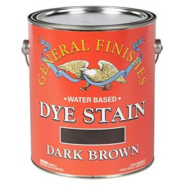 General Finishes Water Based Dye, 1 Gallon, Dark Brown