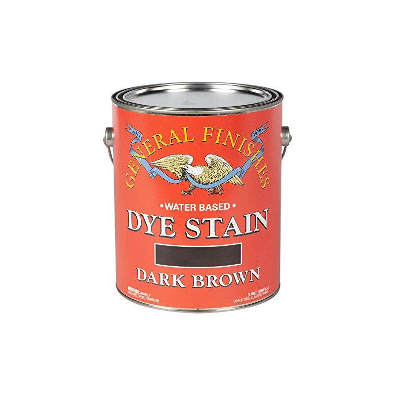 General Finishes Water Based Dye, 1 Gallon, Dark Brown
