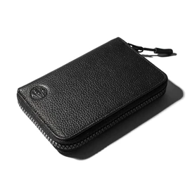 Mansel 0008 Men's Wallet, Middle Wallet, Zip Around Brand, Genuine Leather, Box-Shaped Coin Purse, Bi-fold Wallet
