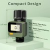Diivoo Water Flow Meter with 180° Removable Panel, 4 Measure