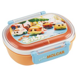 Skater QAF2BAAG-A Children's Antibacterial Lunch Box, Fluffy, 12.2 fl oz (360 ml), PUIPUI Molker, Girls, Made in Japan