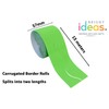 Bright Ideas Corrugated Border Roll for School Displays, Apple Green,