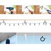 LORJE 12 Pack Screw Hooks for Outdoor String Lights, Q