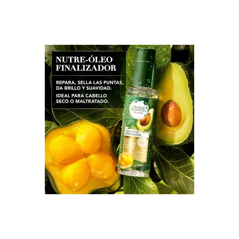 HERBAL ESSENCES Bio:Renew, Nutre Óleo Finalizador - aceite para cabello