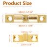 Uenhoy 5 Pcs Solid Brass Cabinet Door Catch, Dual Ball