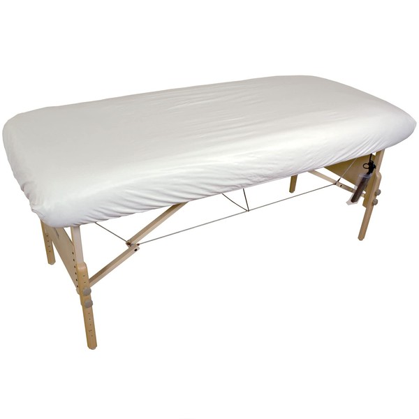 Body Linen Protective Massage Table Cover - Reusable Massage Table Barrier with Wipe Clean Surface. Waterproof PUL Material, Machine Washable. Protects Massage Table, Warmer and Pad - 1 Pack