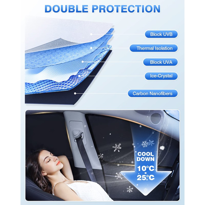 Canvcle Windshield Sun Shade for 2021-2025 2026 Kia Sorento Accessories