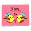 Cute Honey Bees Valentines Day Card - "Bee My Valentine"