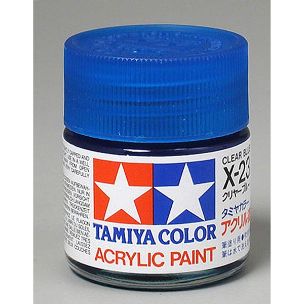 Tamiya America, Inc Acrylic X23 Gloss,Clear Blue, TAM81023